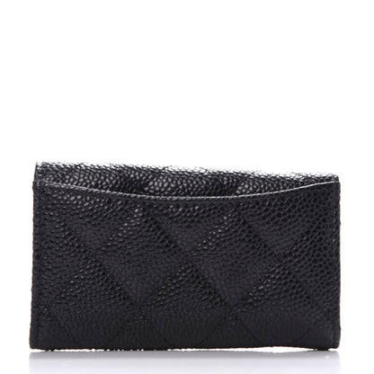 Chanel Caviar Quilted 6 Key Holder Black 3 of 8