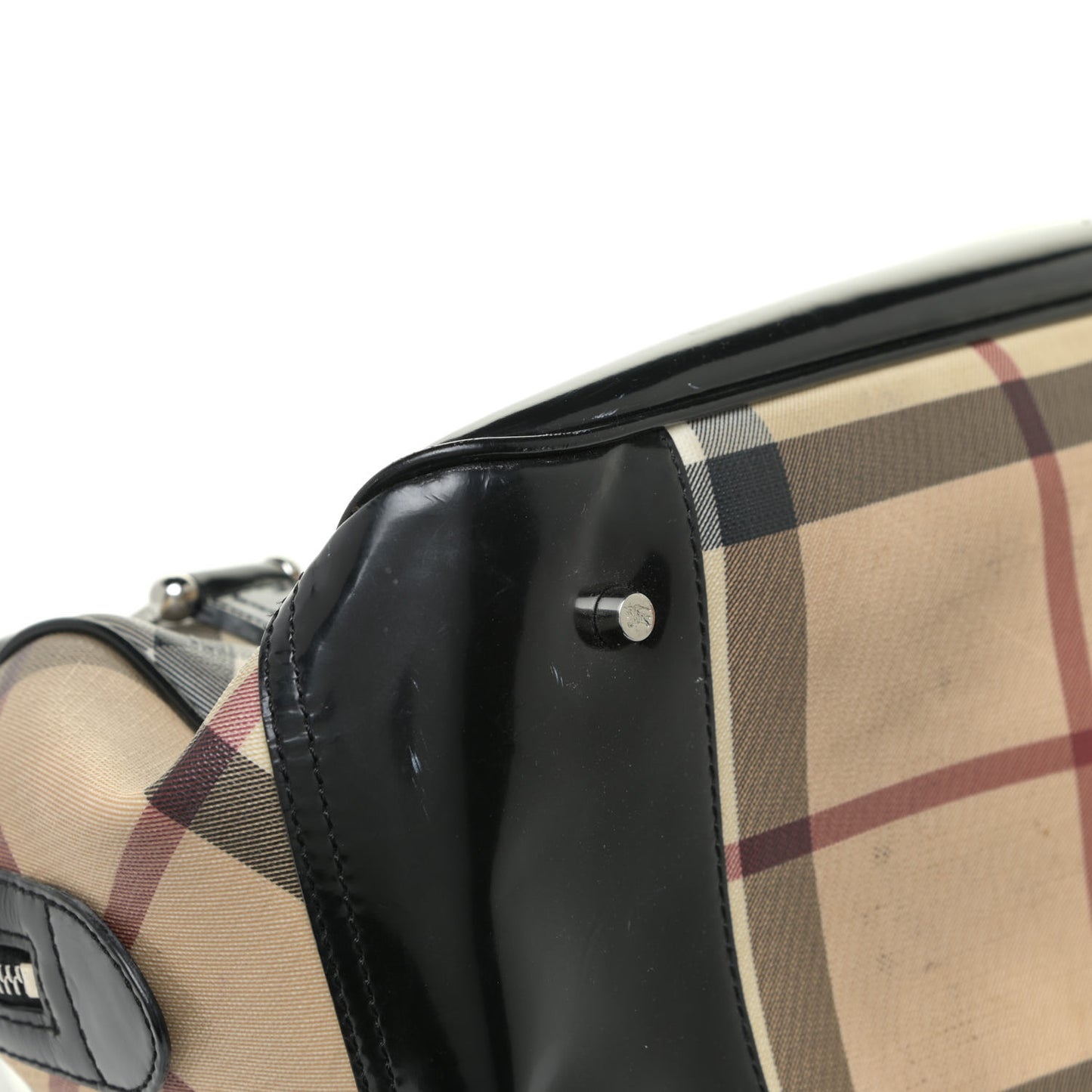 Supernova Check Patent Bowling Bag Black
