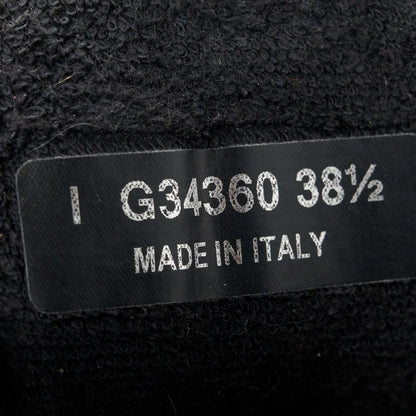 Chanel Nylon Calfskin Suede CC Sneakers 38.5 Black 9 of 9