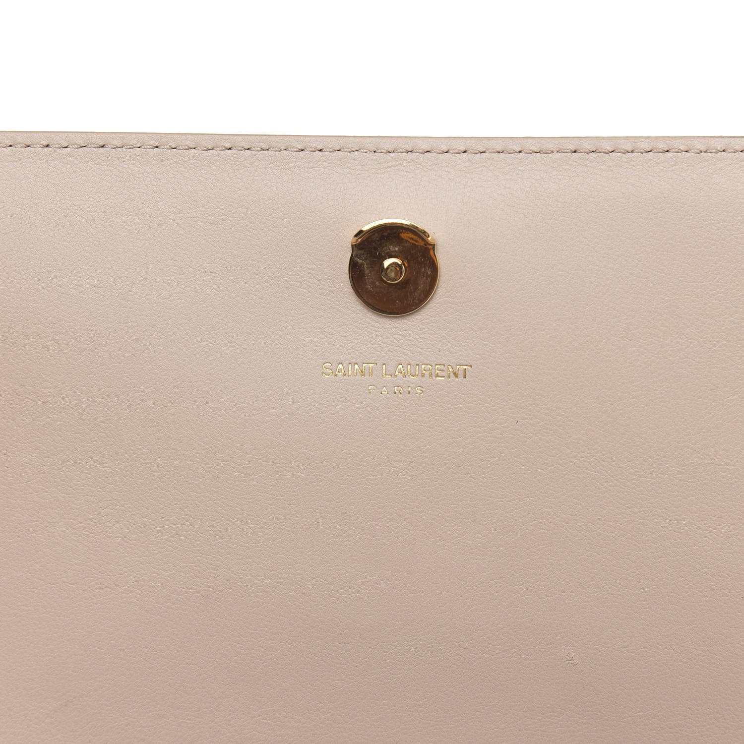 Saint Laurent Smooth Calfskin Medium Braided Monogram Kate Satchel Nude Powder 11 of 12