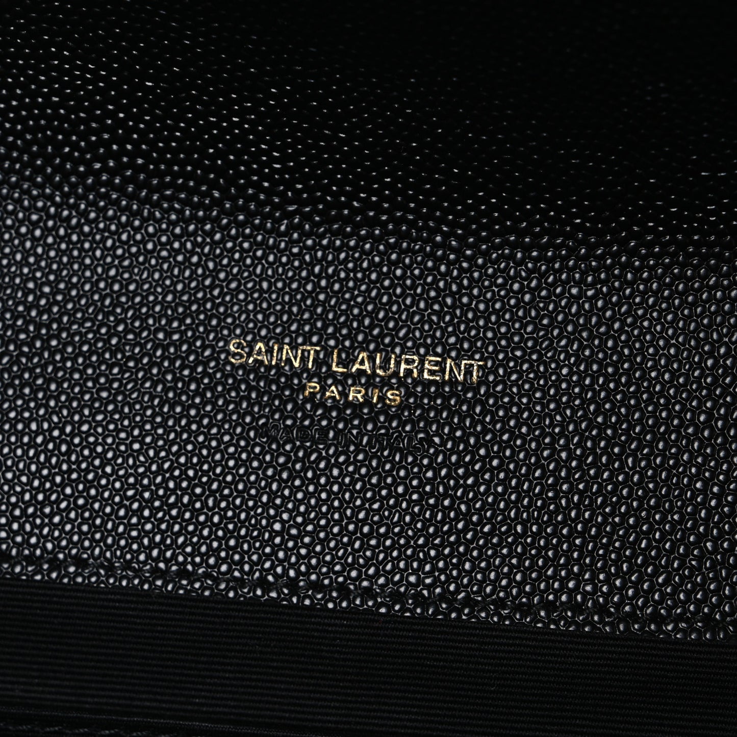 Grain De Poudre Textured Mixed Matelasse Triquilt Monogram Clutch Black