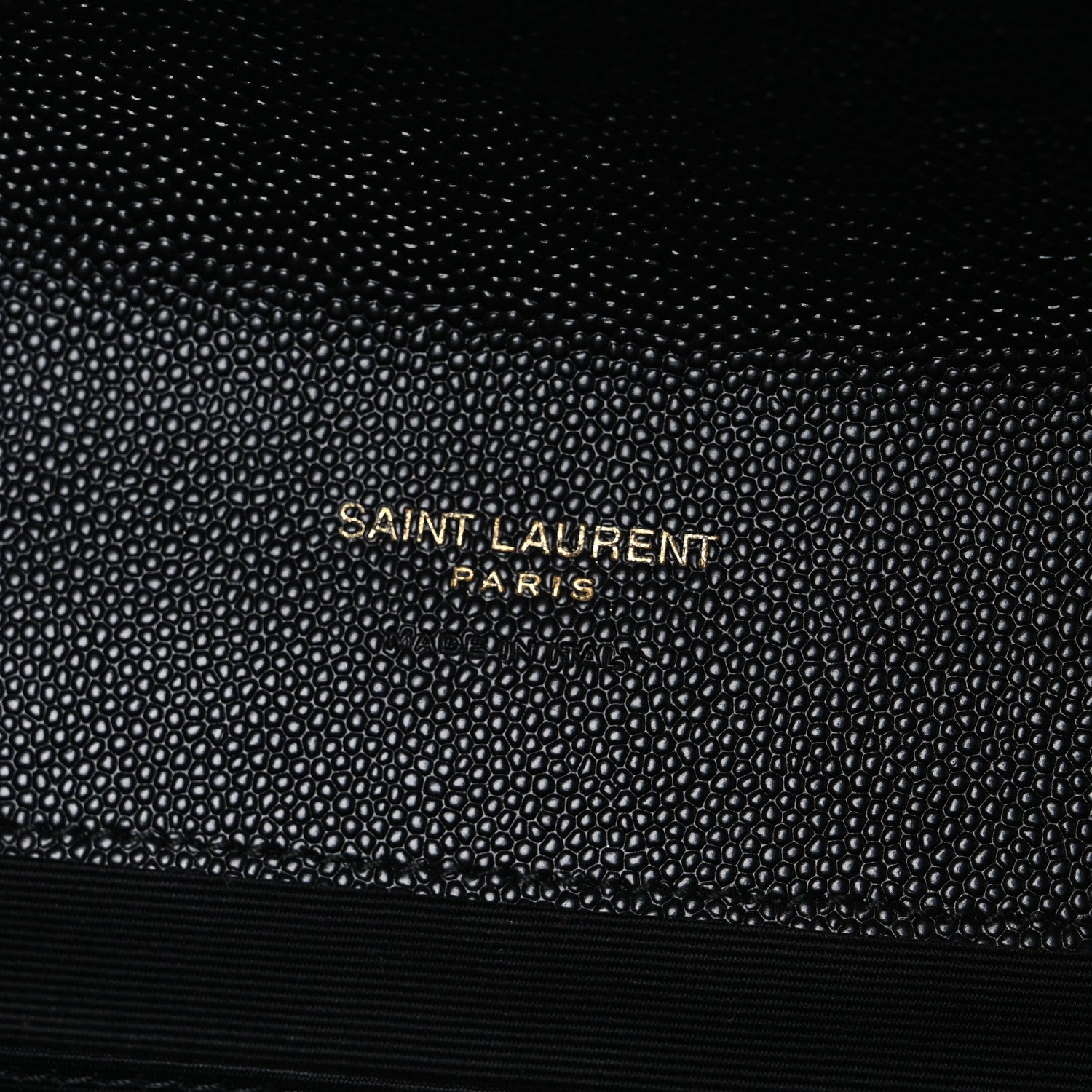Saint Laurent Grain De Poudre Textured Mixed Matelasse Triquilt Monogram Clutch Black 6 of 10