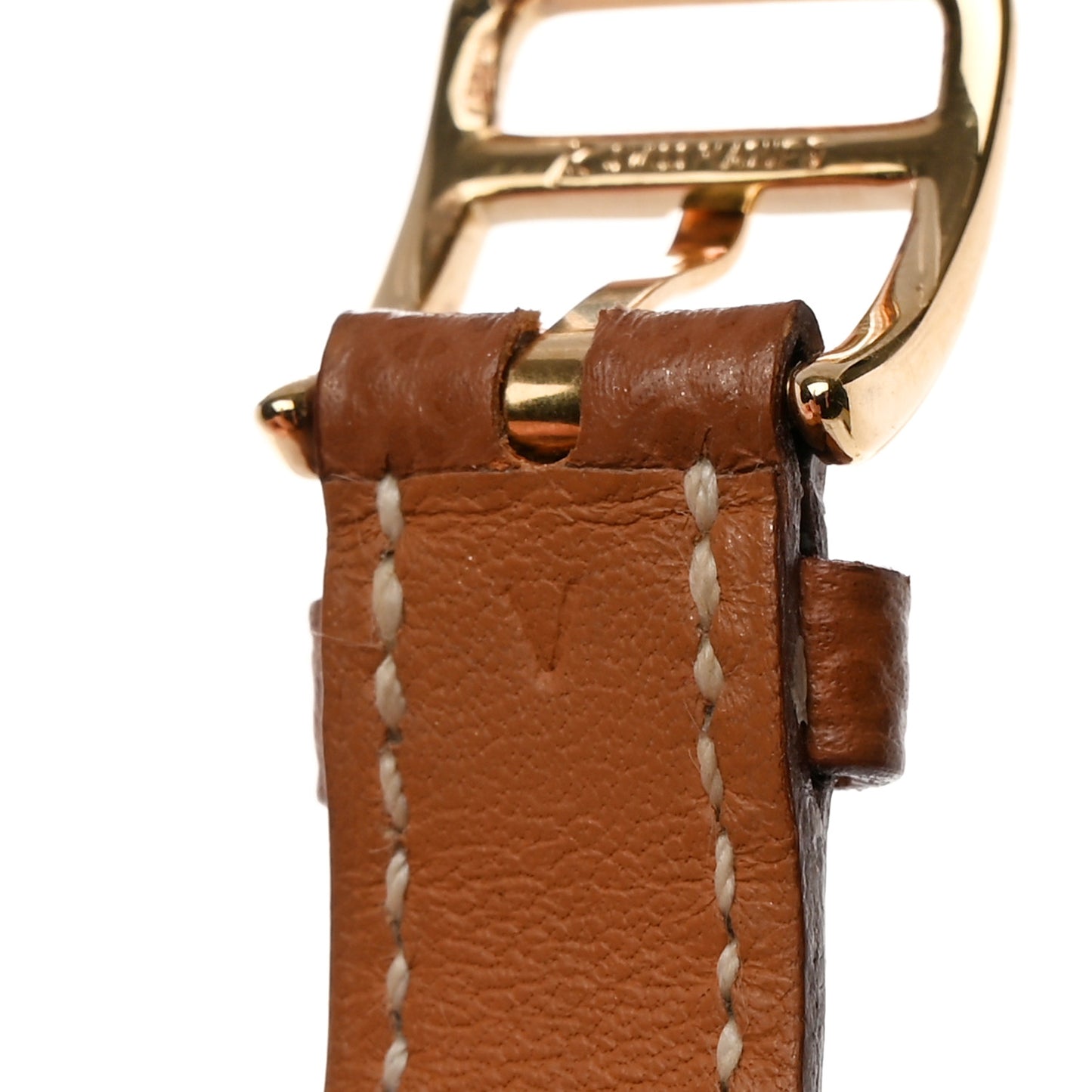 Epsom Kelly Single Tour Bracelet M Gold