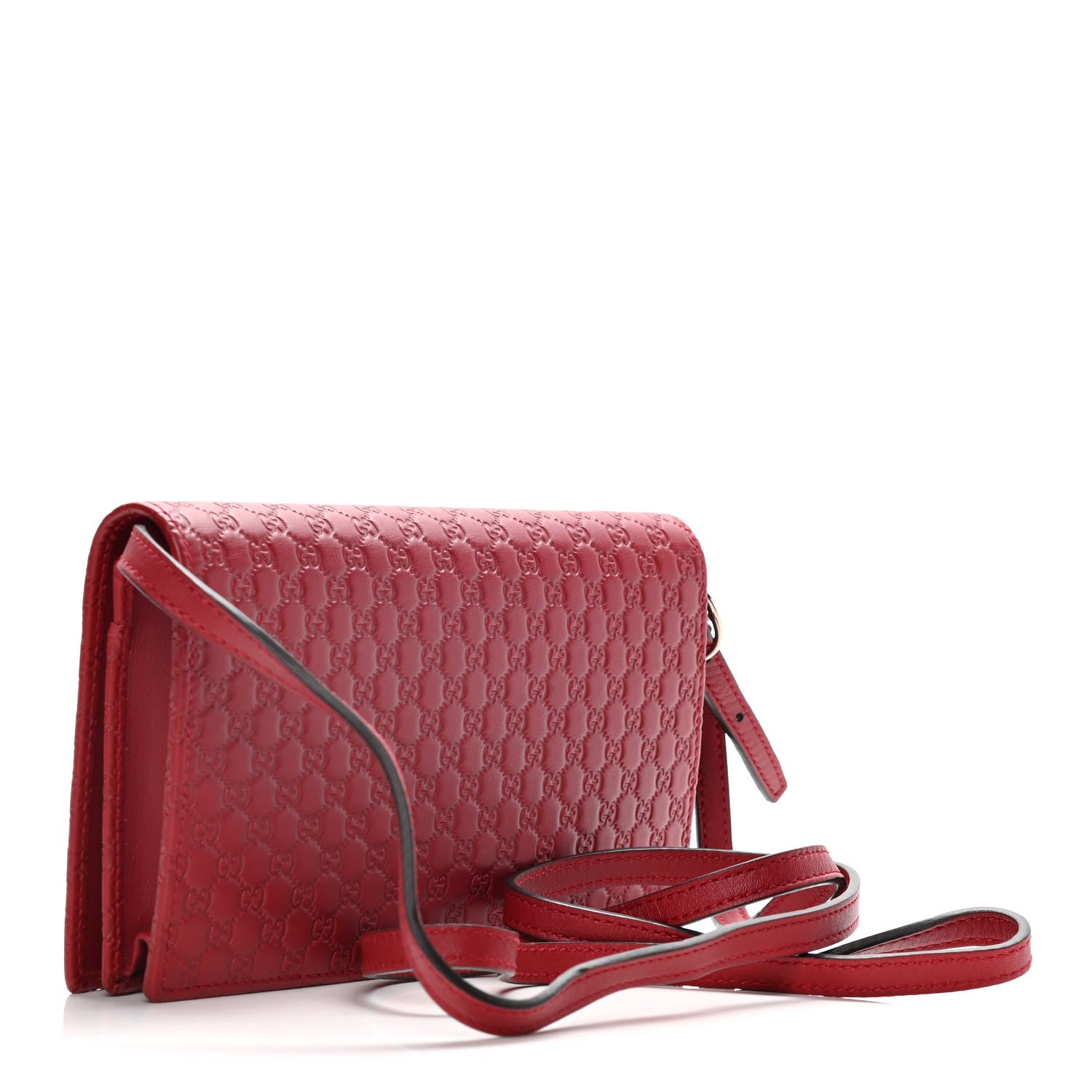 Gucci Microguccissima Crossbody Wallet Red 3 of 11