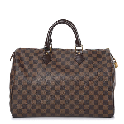 Louis Vuitton Damier Ebene Speedy 35 1 of 18