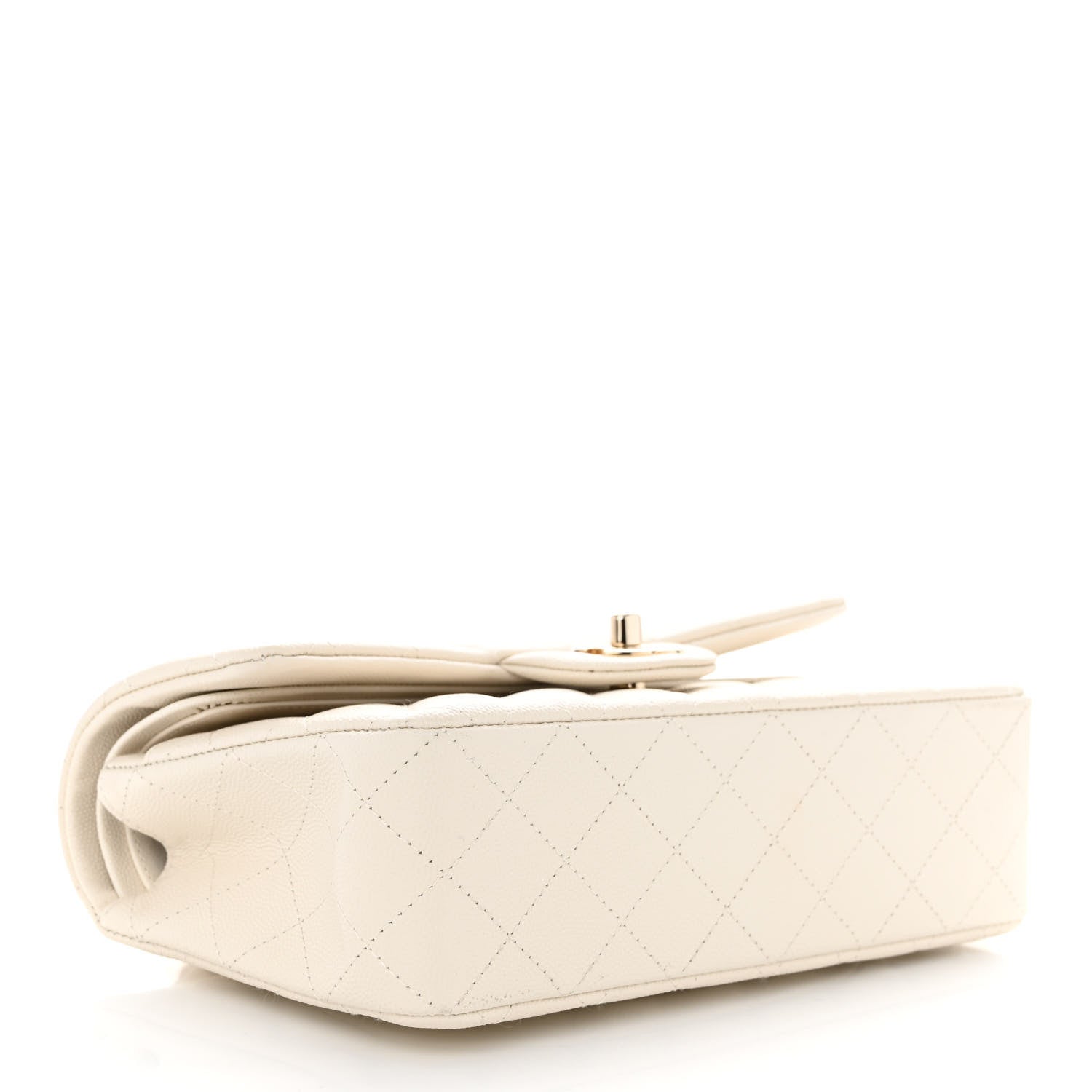 Chanel Caviar Quilted Small Double Flap White 4 of 10