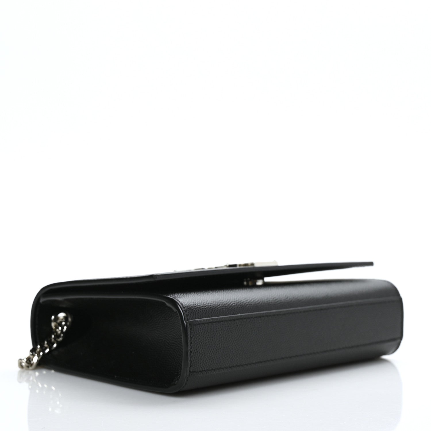 Saint Laurent Grain De Poudre Small Monogram Kate Satchel Black 4 of 9