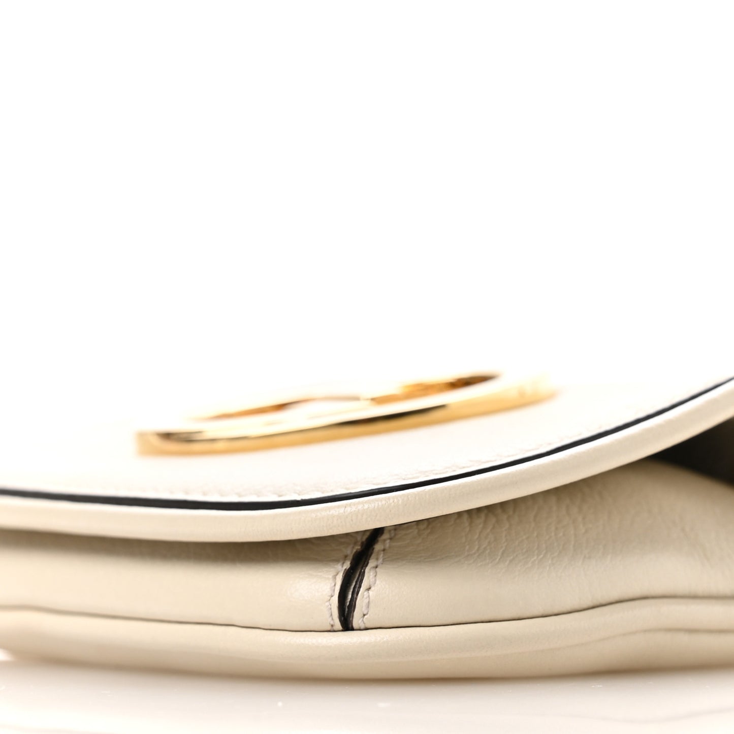 Roxy Calfskin Blondie Card Case Wallet with Strap Mystic White