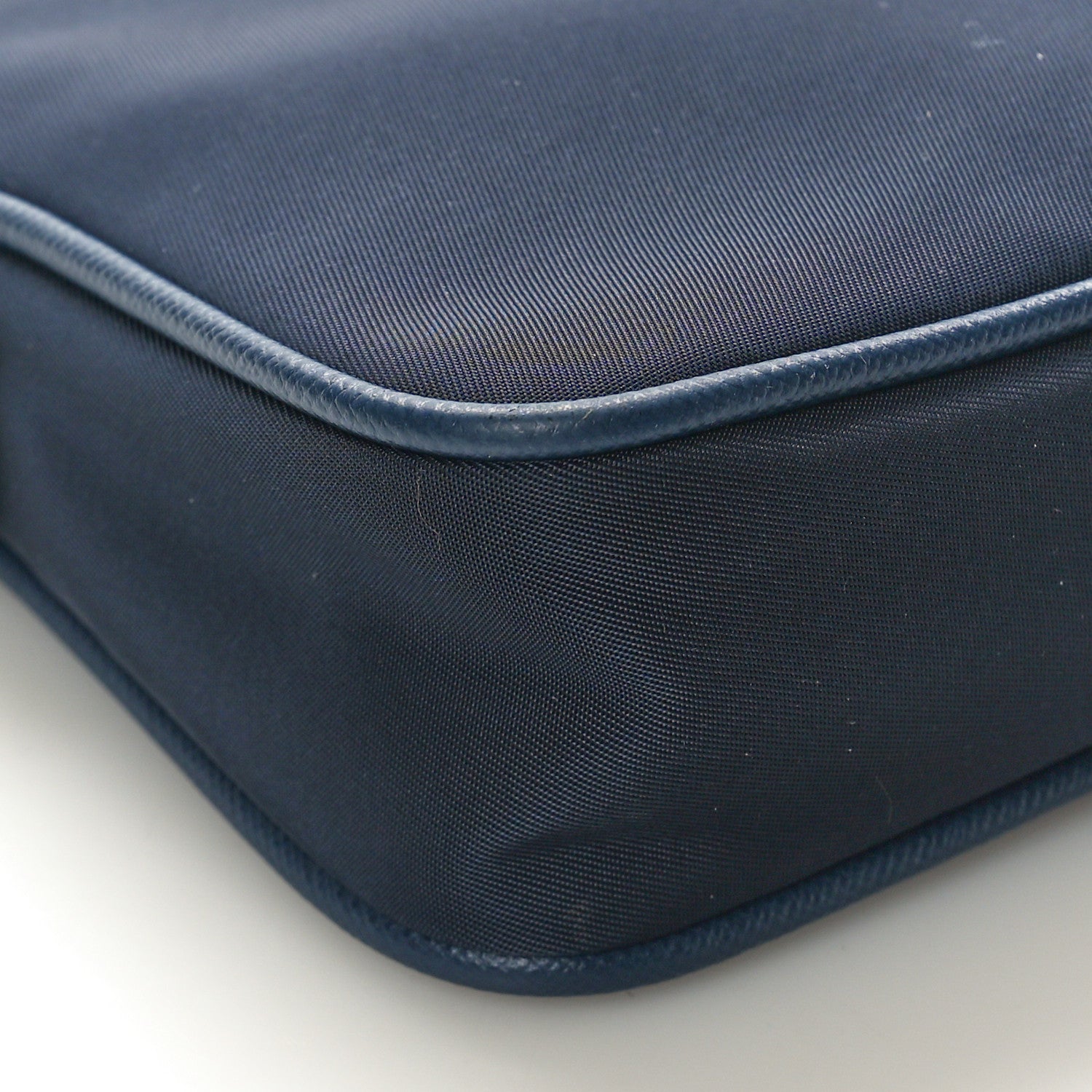 Prada Tessuto Nylon Saffiano Crossbody Bag Bleu 9 of 10