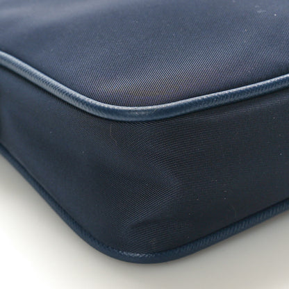 Prada Tessuto Nylon Saffiano Crossbody Bag Bleu 9 of 10