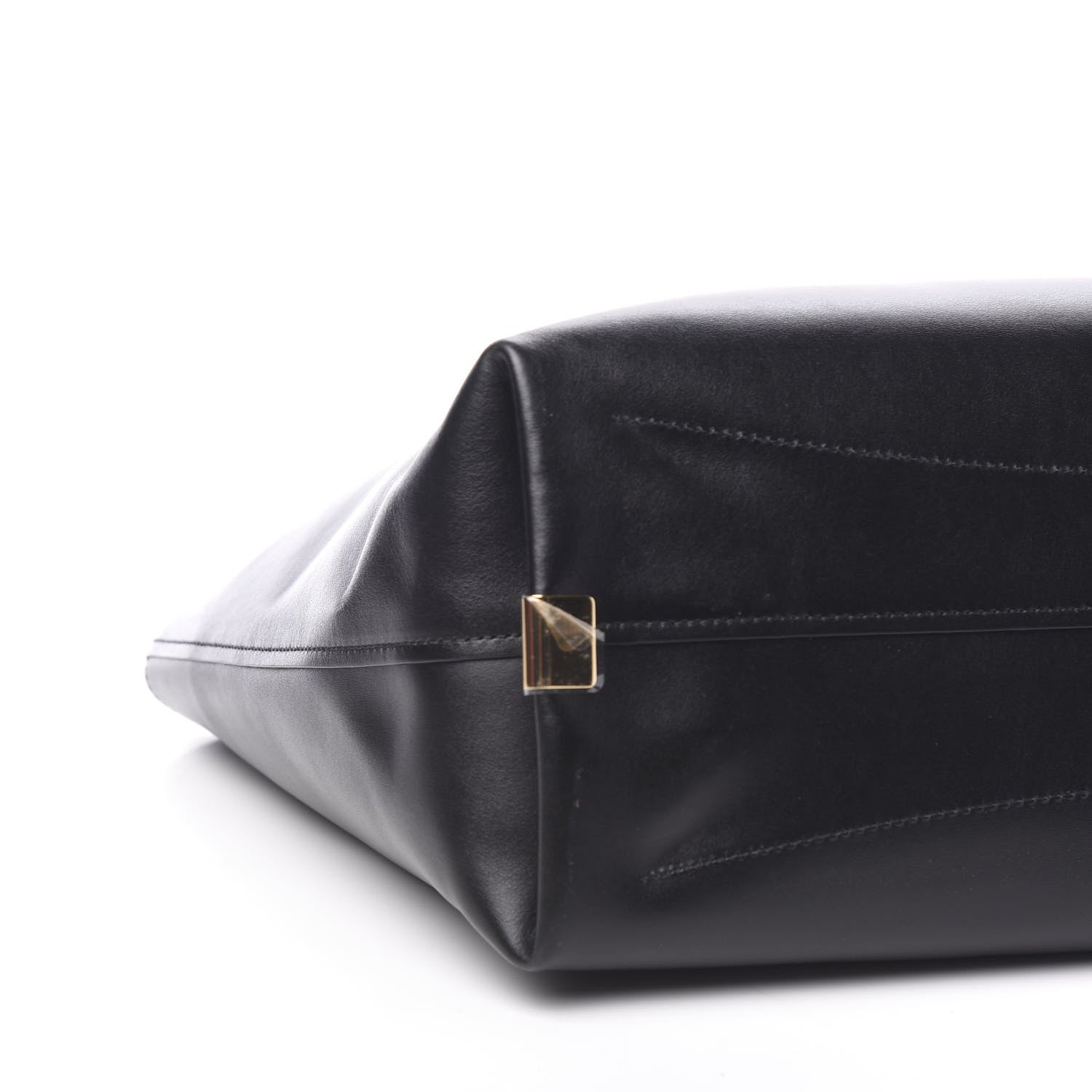 Chloe Shiny Calfskin Suede Medium C Zipped Tote Black 6 of 8