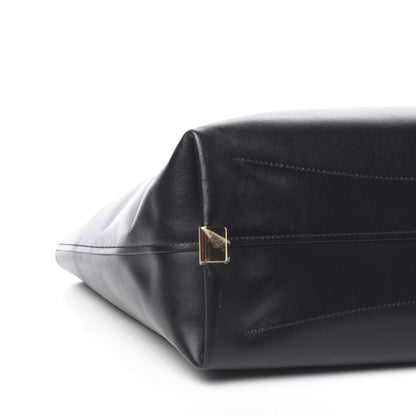 Chloe Shiny Calfskin Suede Medium C Zipped Tote Black 6 of 8