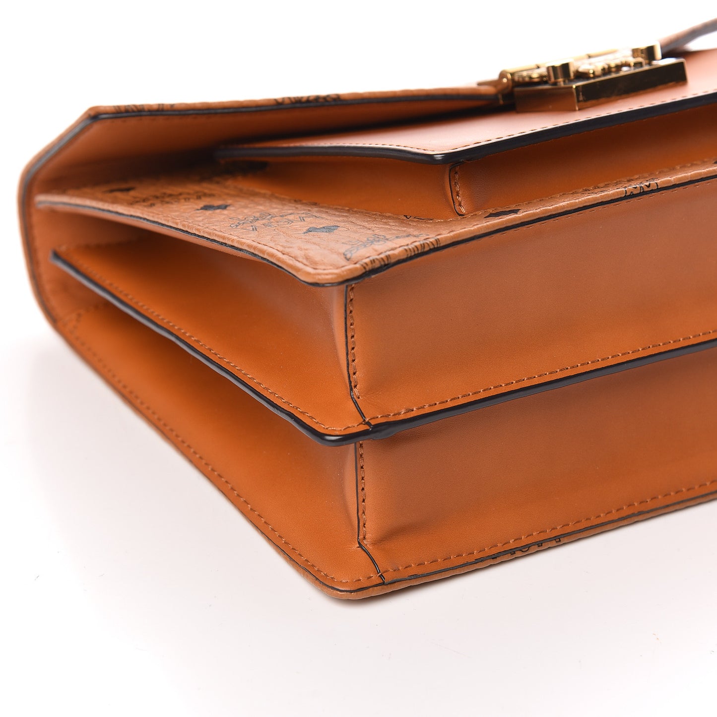 Visetos Medium Patricia Pocket Satchel Cognac