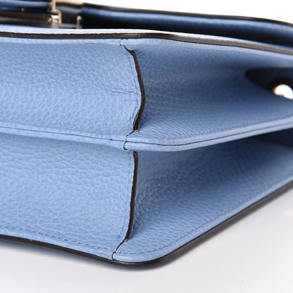 Gucci Dollar Calfskin Small Interlocking G Shoulder Bag Mineral Blue 10 of 10