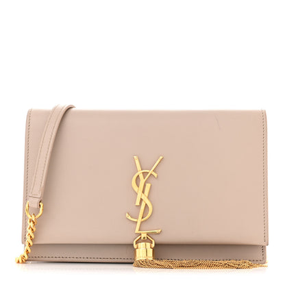 Saint Laurent Smooth Calfskin Classic Monogram Kate Tassel Chain Wallet 1 of 15