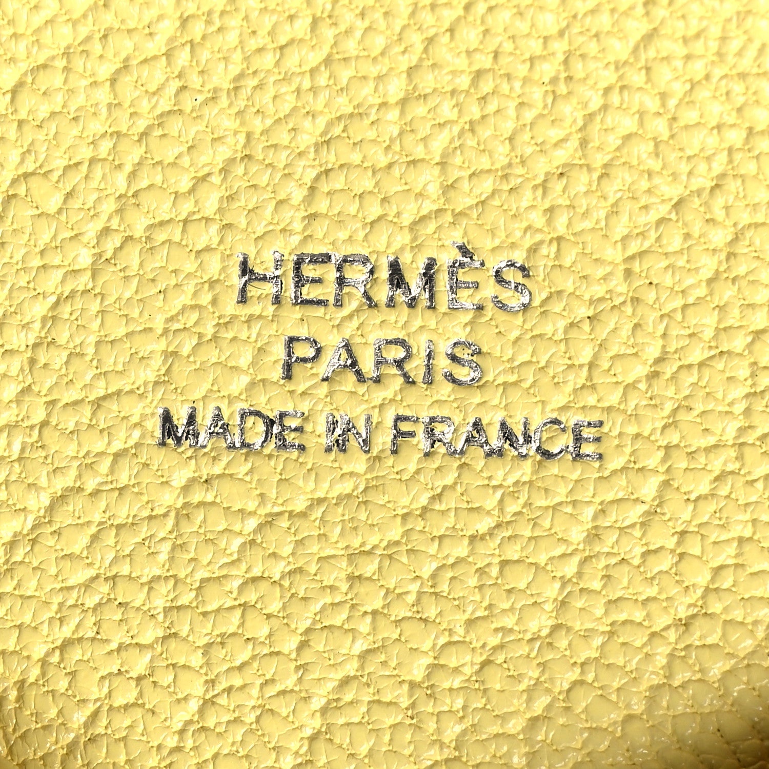 Hermes Chevre Mysore Calvi Card Case Limoncello 8 of 13