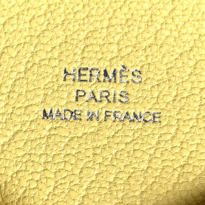 Hermes Chevre Mysore Calvi Card Case Limoncello 8 of 13
