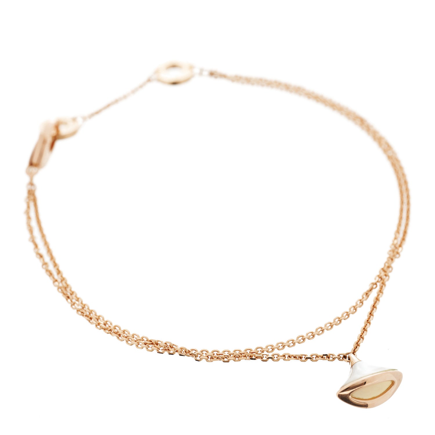 Bulgari 18K Rose Gold Mother of Pearl Divas' Dream Bracelet SM 1 of 10