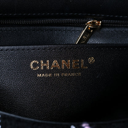 Chanel Tweed Quilted Mini Rectangular Flap Black Pink White 7 of 11