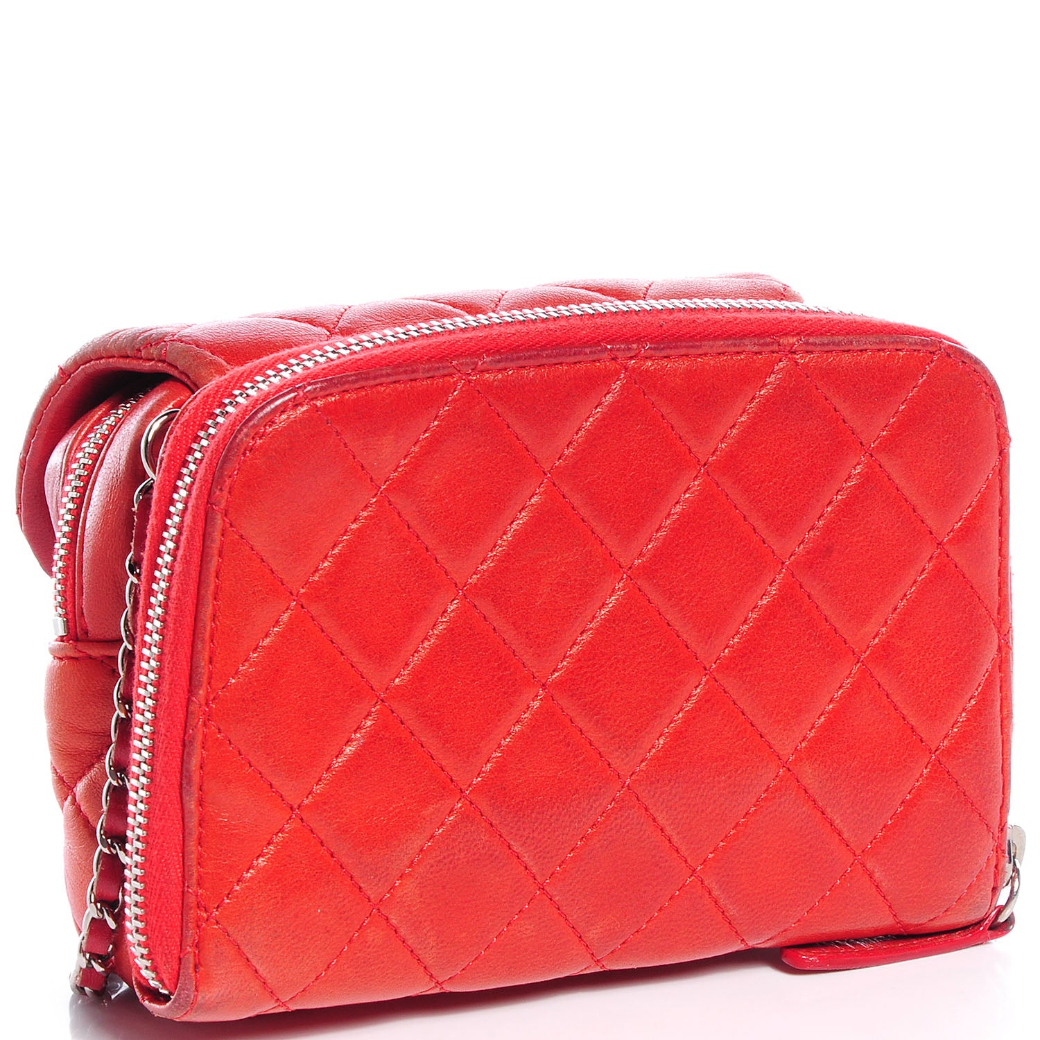 Chanel Lambskin Quilted New Mini Flap Red 3 of 9