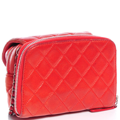 Chanel Lambskin Quilted New Mini Flap Red 3 of 9