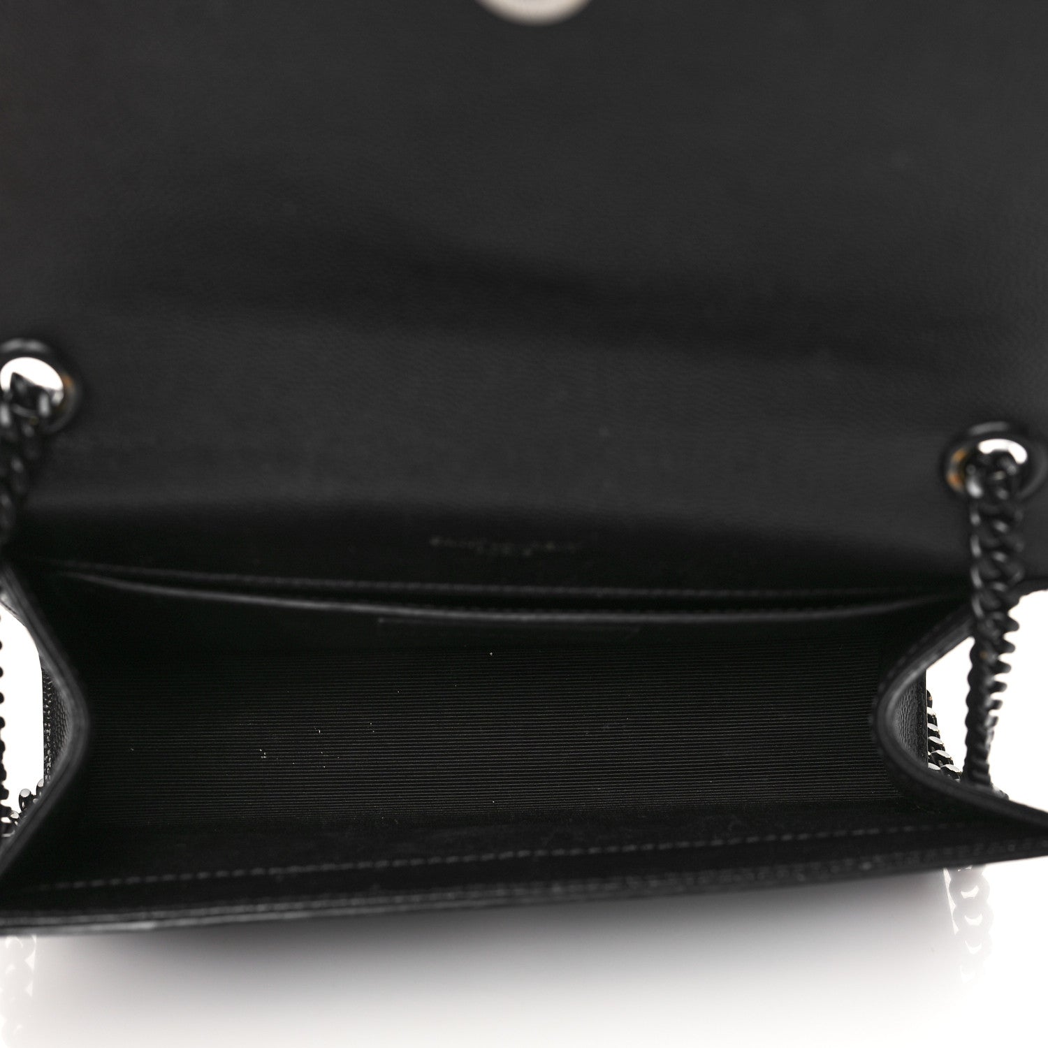 Saint Laurent Grain De Poudre Small Monogram Kate Satchel Black 5 of 6