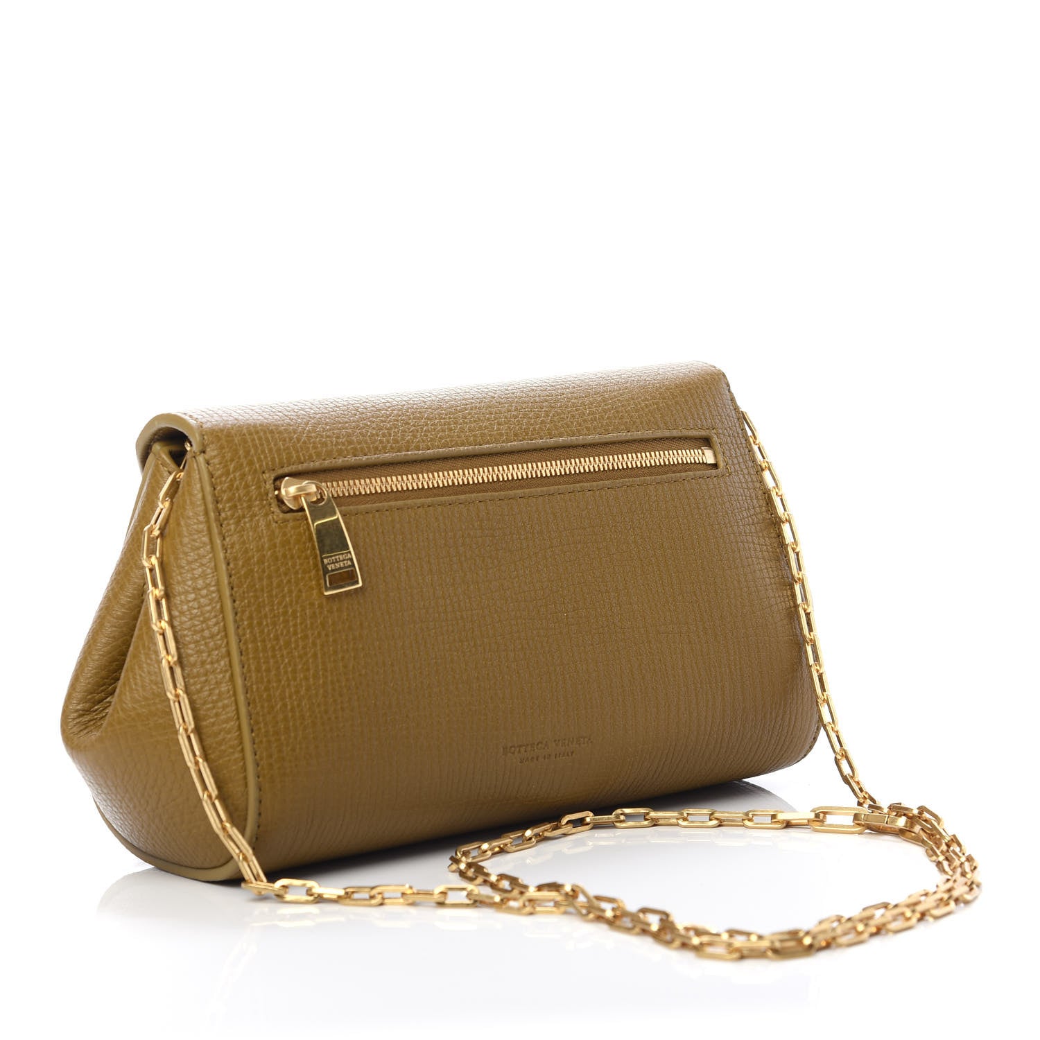 Bottega Veneta Textured Calfskin The Mini Angle Shoulder Bag Moutarde 3 of 9