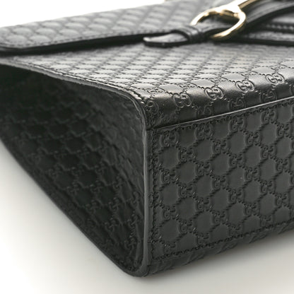 Gucci Microguccissima Medium Emily Chain Shoulder Bag Black 9 of 10