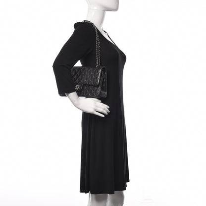 Chanel Lambskin Quilted Medium Double Flap Black 2 of 18