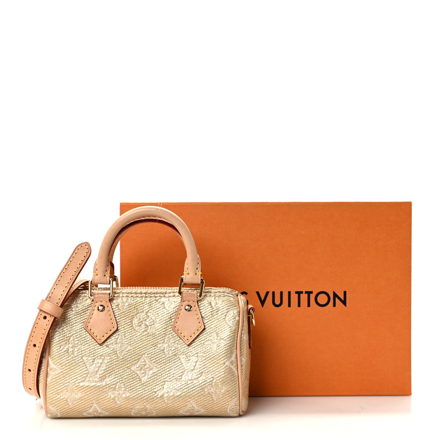 Louis Vuitton Monoglam Nano Speedy Beige 14 of 14