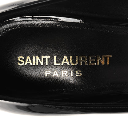 Saint Laurent Patent Opyum 110 Pumps 37 Black Gold 8 of 9