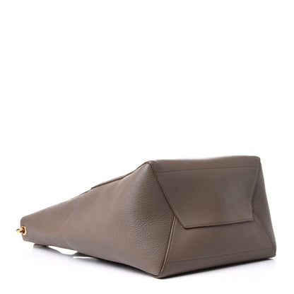 Celine Soft Grained Calfskin Sangle Bucket Bag Taupe 4 of 12