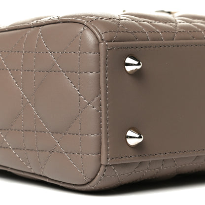 Christian Dior Lambskin Cannage Small My ABCDior Lady Dior Warm Taupe 8 of 13