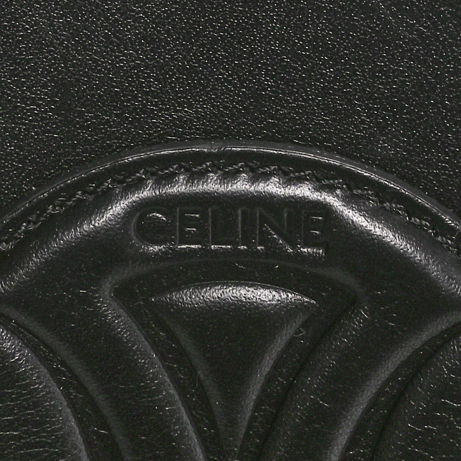 Celine Smooth Calfskin Cuir Triomphe Camera Shoulder Bag Black 6 of 9