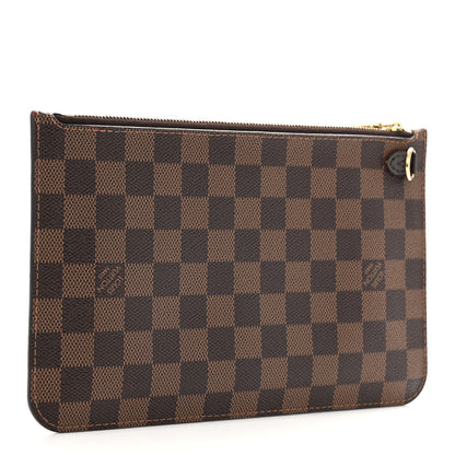 Louis Vuitton Damier Ebene Neverfull MM GM Pochette 3 of 9
