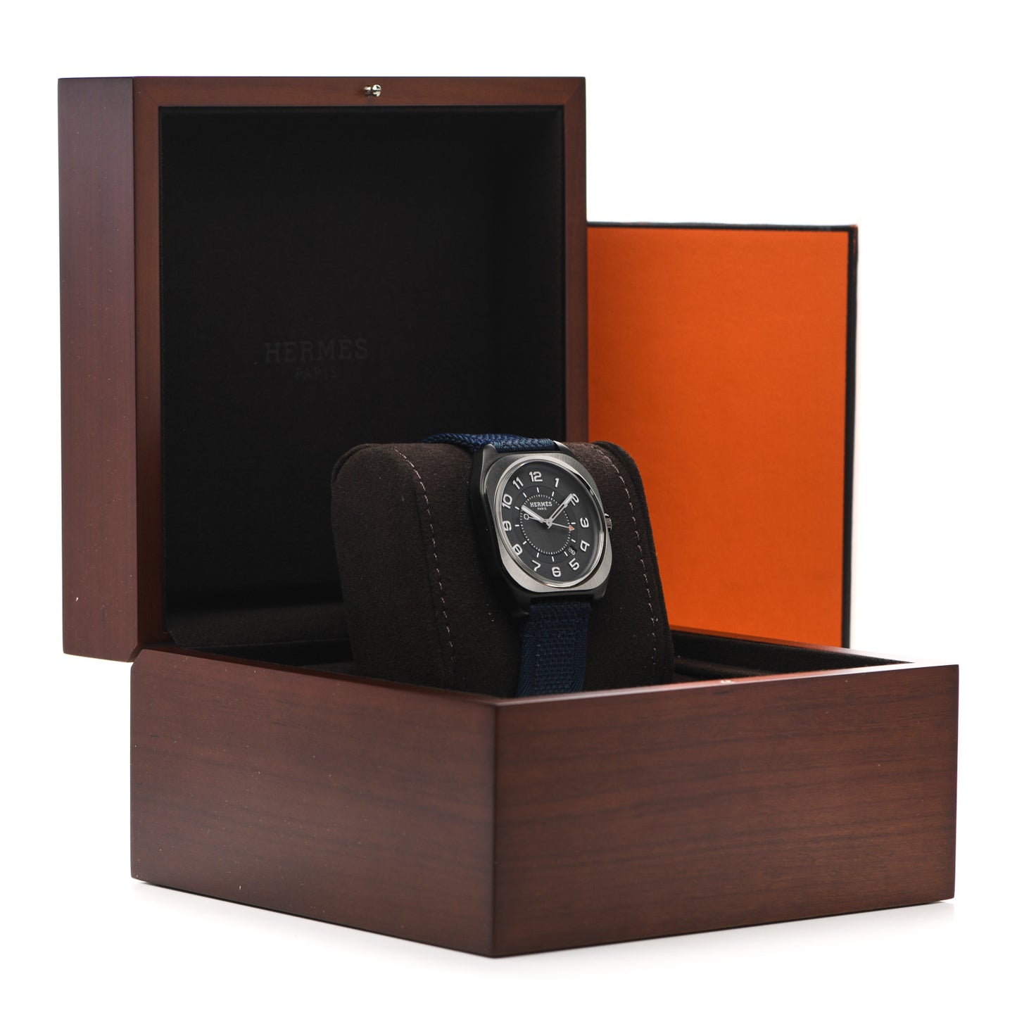 DLC Coated Titanium Nylon 39mm H08 Automatic Watch Bleu Abysse