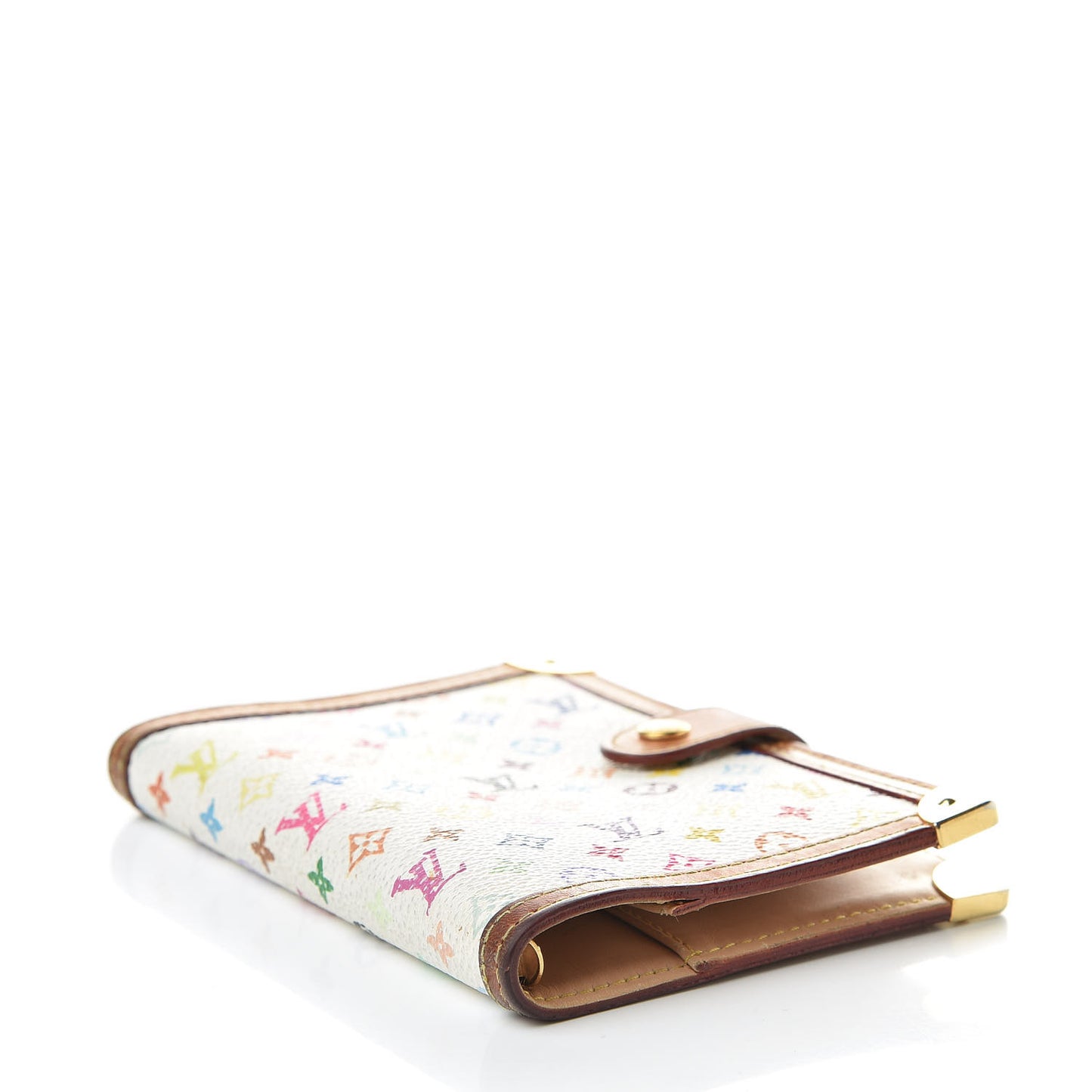 Monogram Multicolor Small Ring Agenda Cover White
