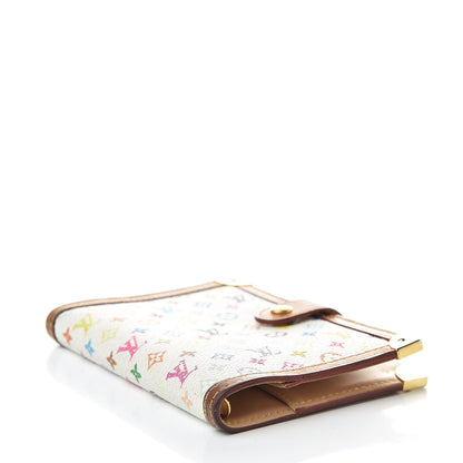 Louis Vuitton Monogram Multicolor Small Ring Agenda Cover White 4 of 16