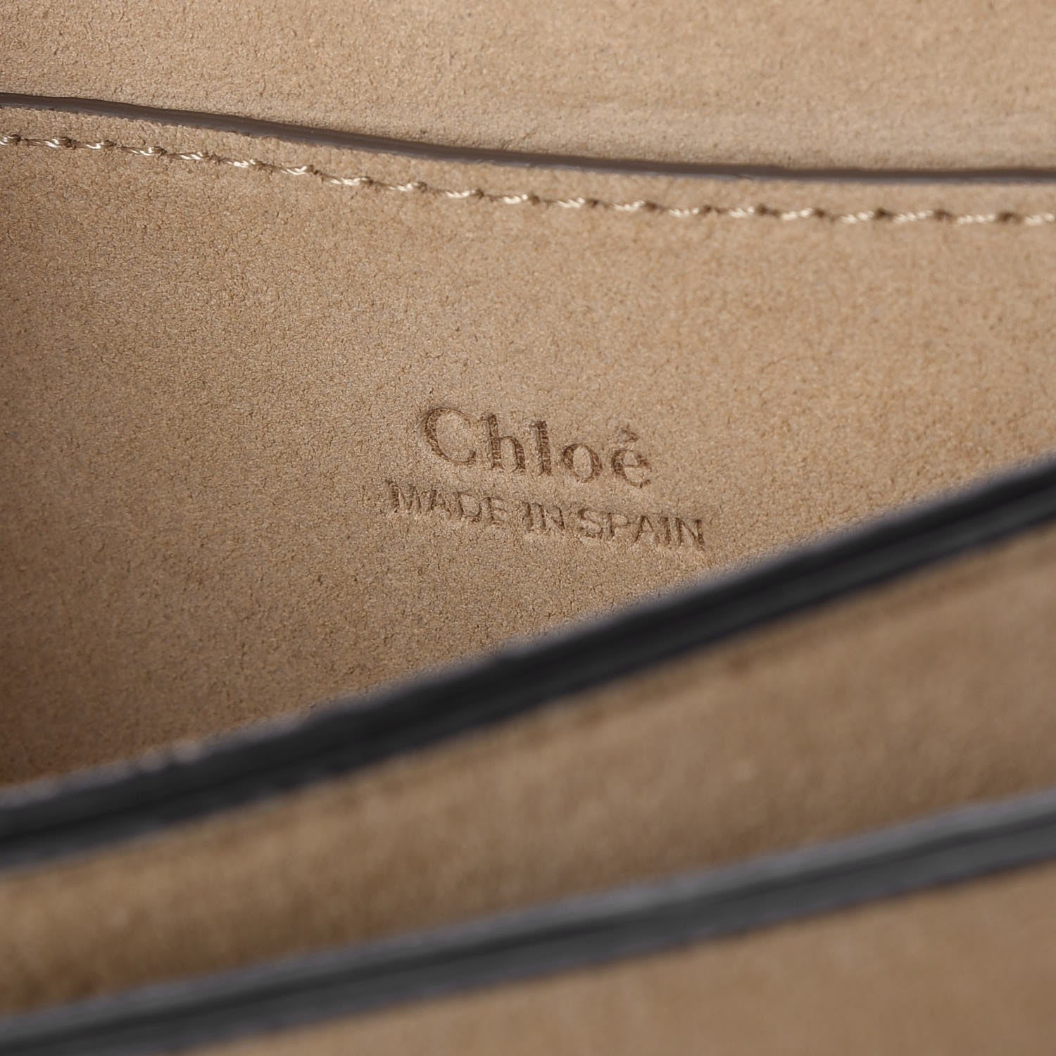 Chloe Suede Calfskin Small Faye Shoulder Bag Black 6 of 8