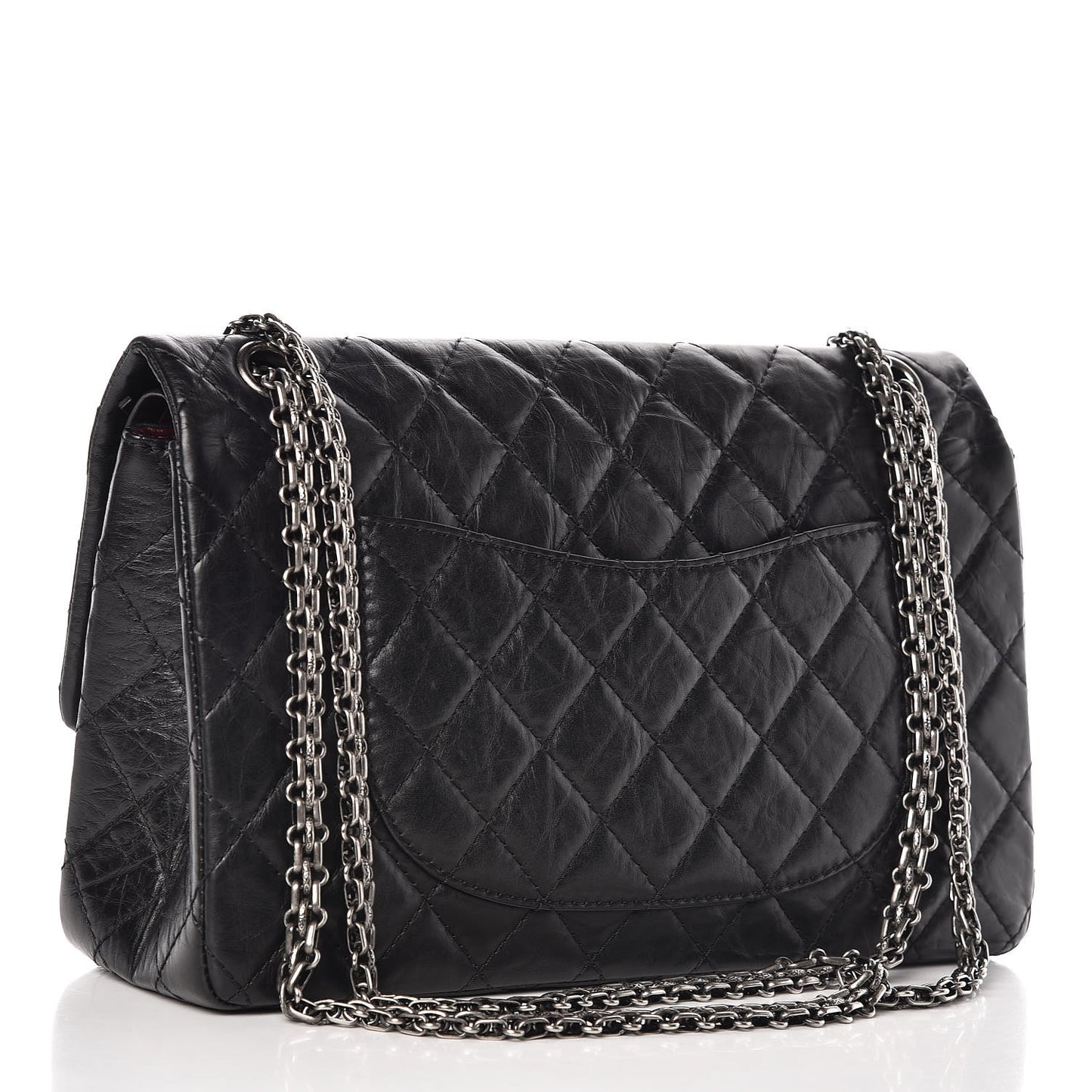 Aged Calfskin Quilted 2.55 Reissue 226 Flap Black