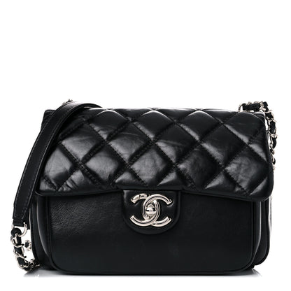 Chanel Aged Calfskin Quilted Express Zip Around Flap Black 1 of 12