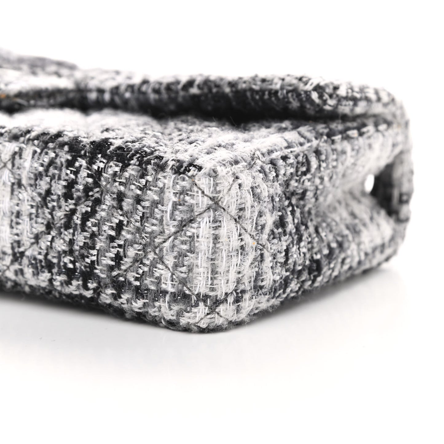 Tweed East West Flap Black White