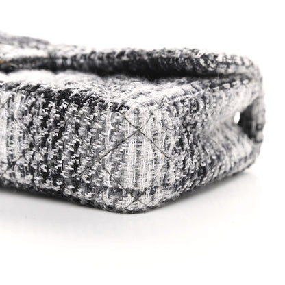 Chanel Tweed East West Flap Black White 10 of 11