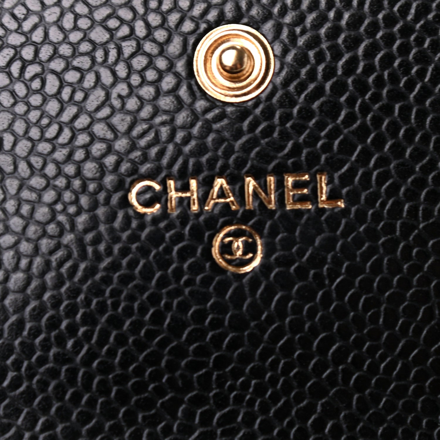 Chanel Caviar Quilted Large Gusset Flap Wallet Black 6 of 8