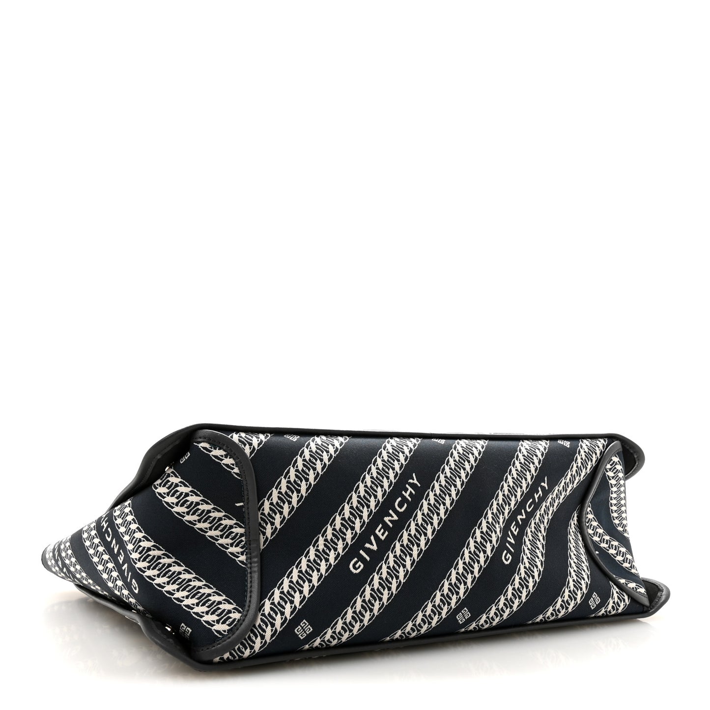 Canvas Jacquard Medium Bond Tote Oil Blue