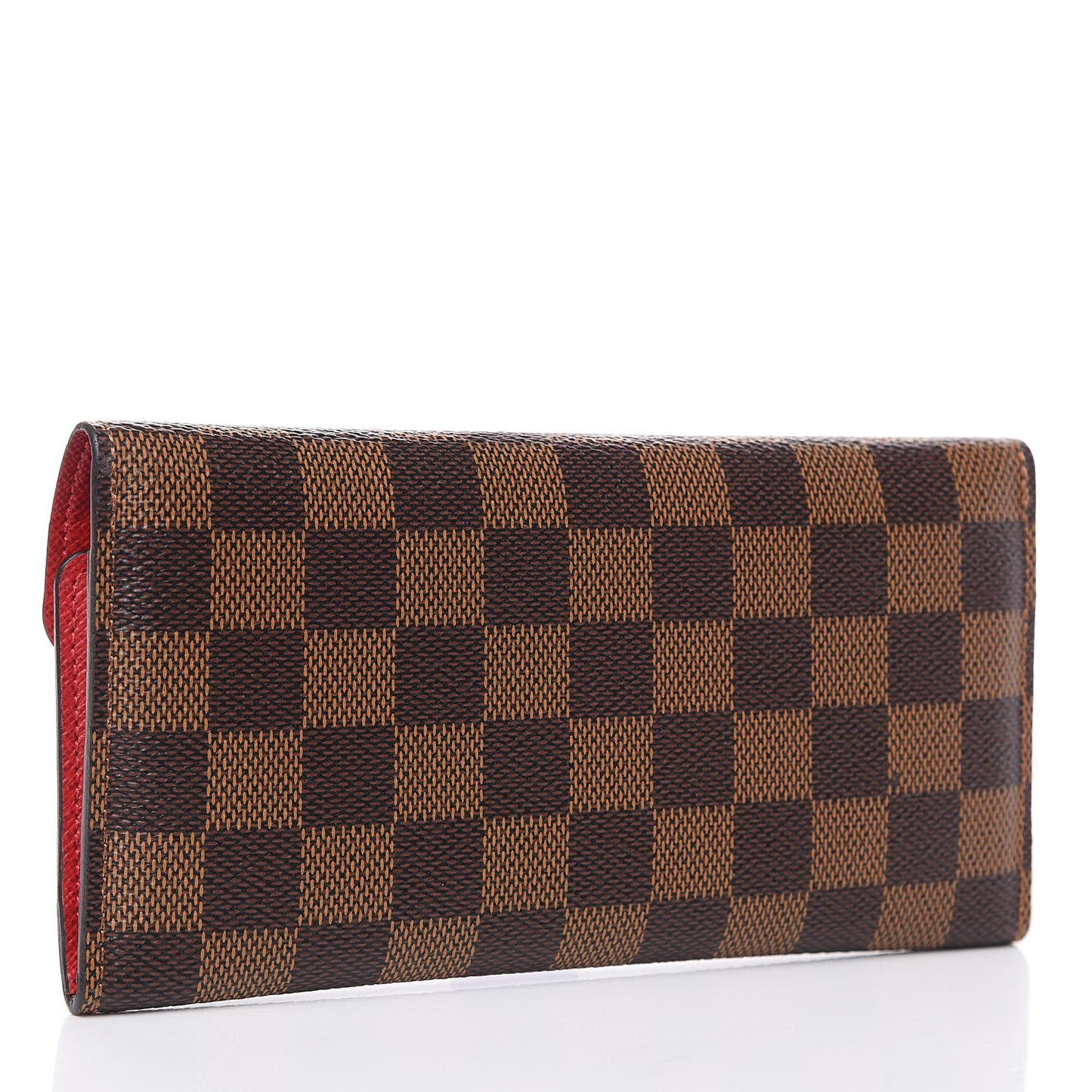 Damier Ebene Josephine Wallet Red