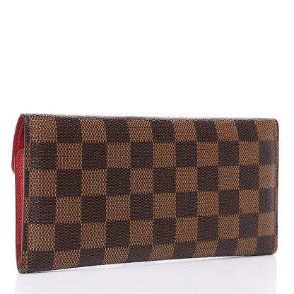 Louis Vuitton Damier Ebene Josephine Wallet Red 3 of 11
