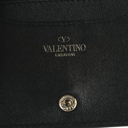 Valentino Garavani Calfskin Rockstud Bi-Fold Organizer Wallet Black 6 of 9