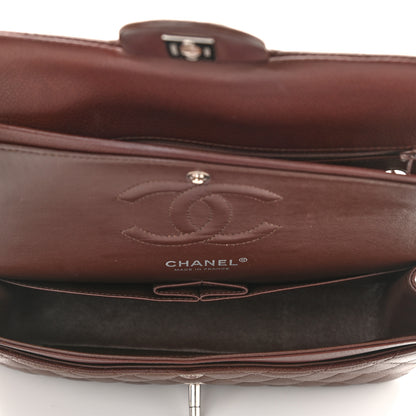 Chanel Caviar Quilted Medium Double Flap Burgundy 5 of 9