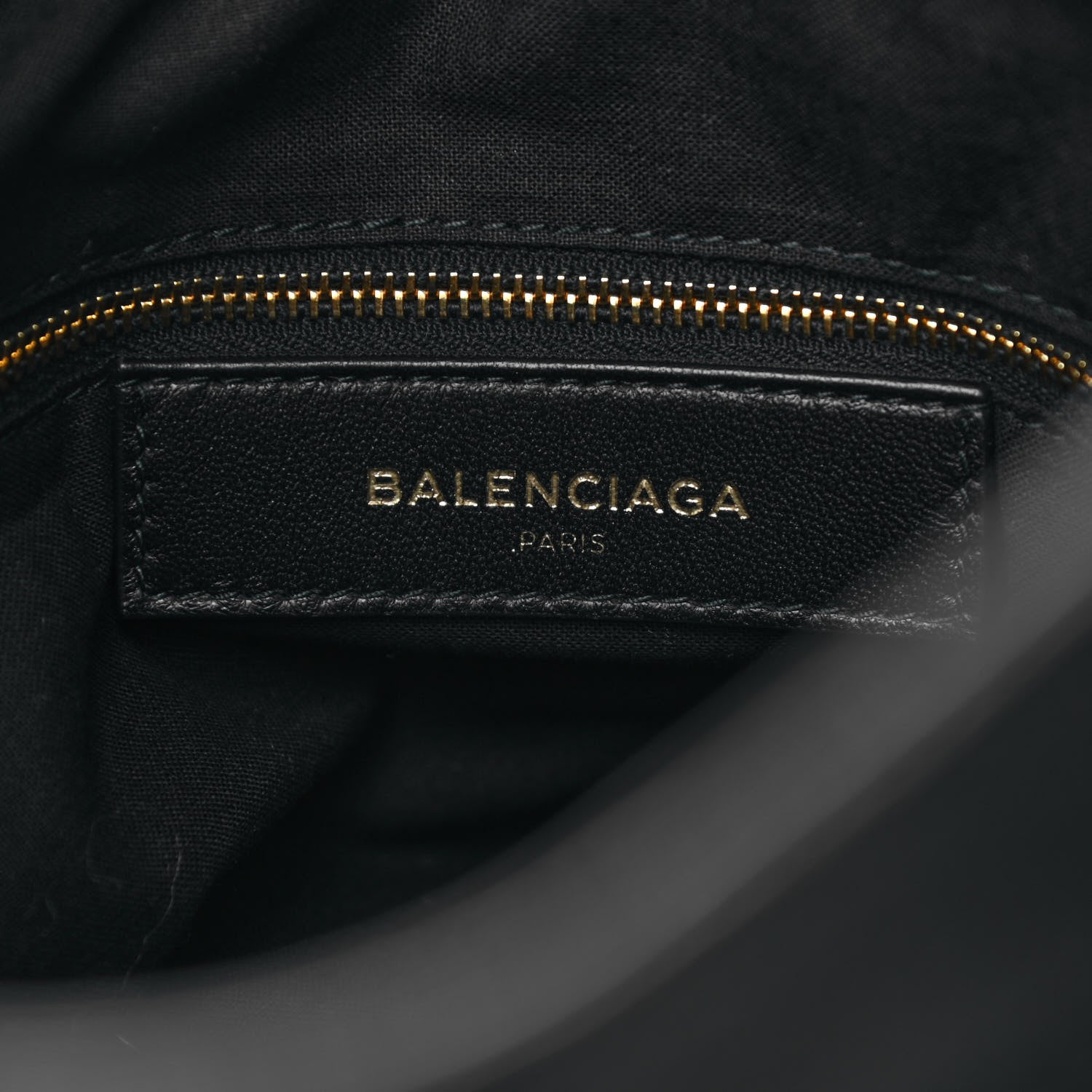Balenciaga Chevre Gold Metallic Edge Hardware Velo Black 6 of 10